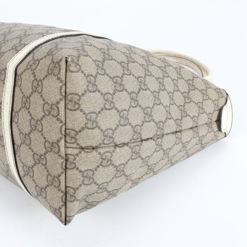 Gucci GG Supreme Leather Tote Bag Shoulder Hand A4 197953 Beige Women's EUE