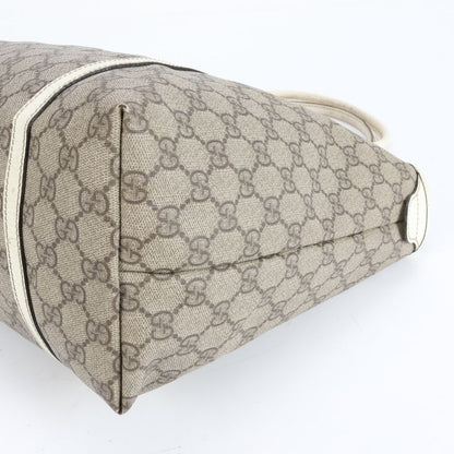 Gucci GG Supreme Leather Tote Bag Shoulder Hand A4 197953 Beige Women's EUE