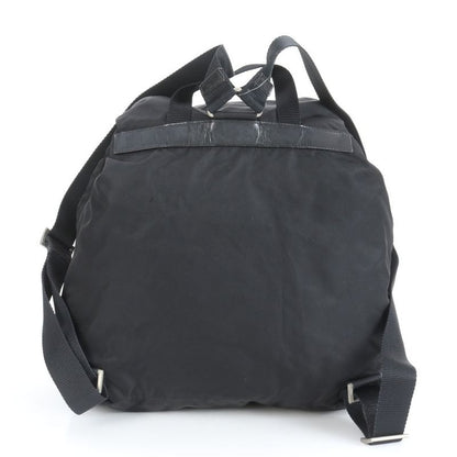 Prada Tessuto Nylon Triangle Logo Leather Backpack Sac Backpack Women ECE Cx23-7