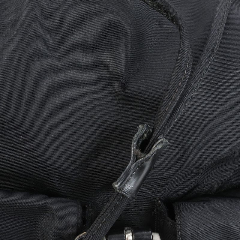 Prada Tessuto Nylon Triangle Logo Leather Backpack Sac Backpack Women ECE Cx23-7
