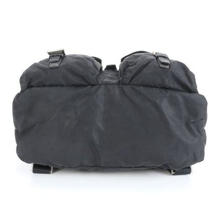 Prada Tessuto Nylon Triangle Logo Leather Backpack Sac Backpack Women ECE Cx23-7