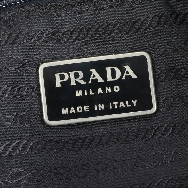 Prada Tessuto Nylon Triangle Logo Leather Backpack Sac Backpack Women ECE Cx23-7