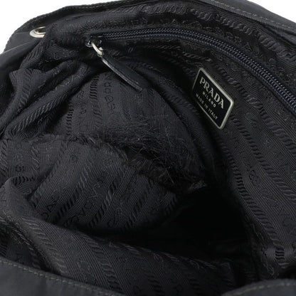 Prada Tessuto Nylon Triangle Logo Leather Backpack Sac Backpack Women ECE Cx23-7