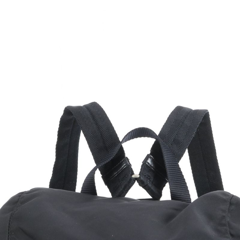 Prada Tessuto Nylon Triangle Logo Backpack Sac Backpack Black Women EUE Cx32-2