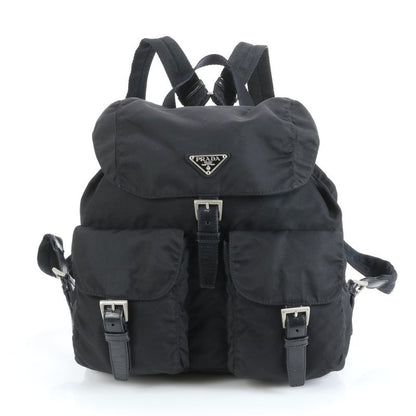 Prada Tessuto Nylon Triangle Logo Backpack Sac Backpack Black Women EUE Cx32-2