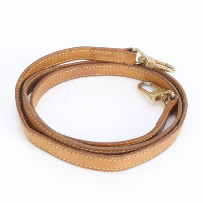 Louis Vuitton Leather Shoulder Strap Nubuck Bag Brown Gold Hardware Men's EUE