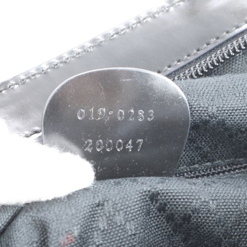 Gucci Leather Tote Bag Shoulder Business Commuter Document Bag Black 019-0283