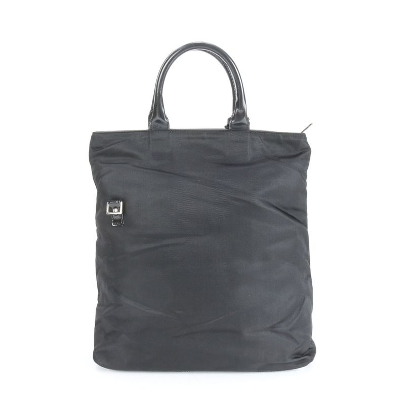 Gucci Leather Tote Bag Shoulder Business Commuter Document Bag Black 019-0283