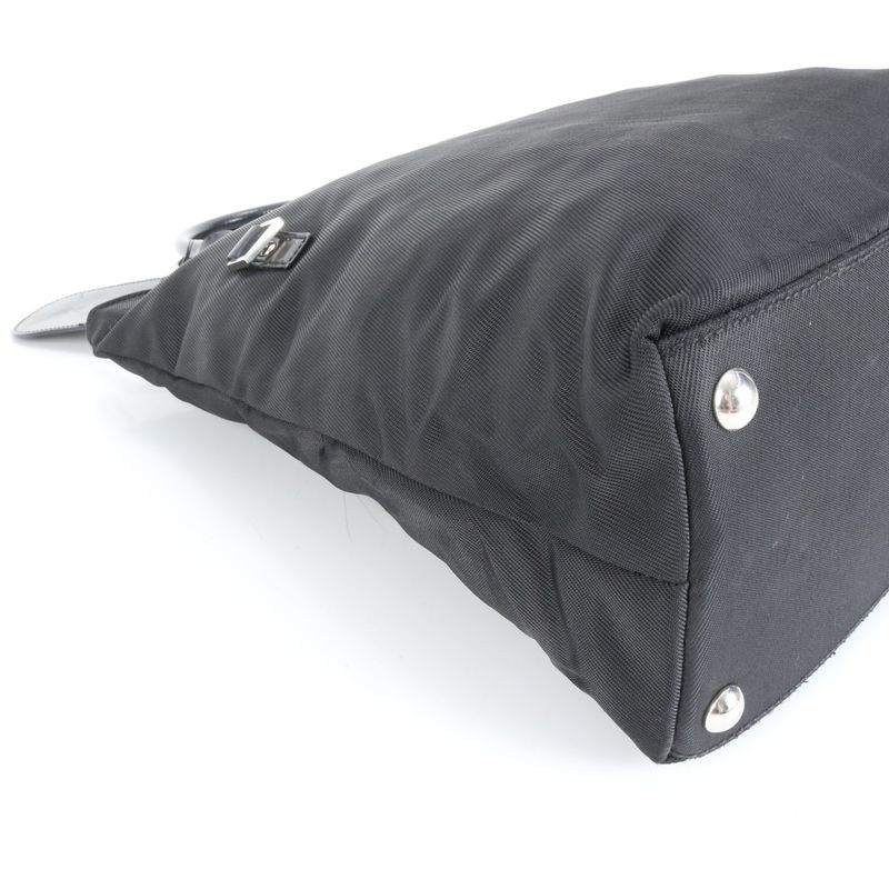 Gucci Leather Tote Bag Shoulder Business Commuter Document Bag Black 019-0283