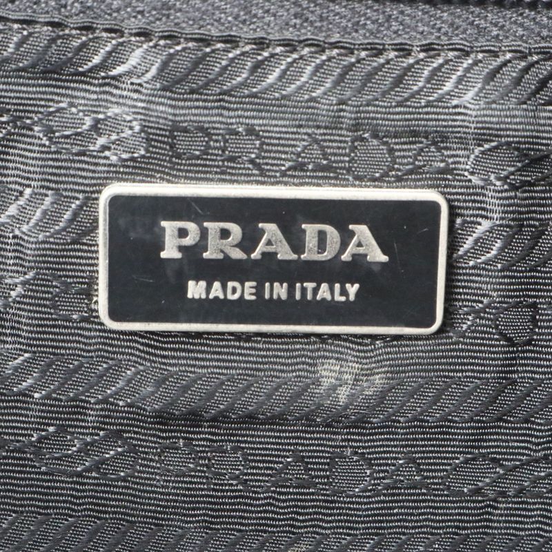 Prada Tessuto Nylon Triangle Logo Leather Backpack Sac Backpack A4 Men ERE