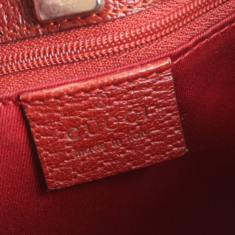 Gucci GG Canvas Leather Shoulder Bag Shoulder One Shoulder 113012 Silver