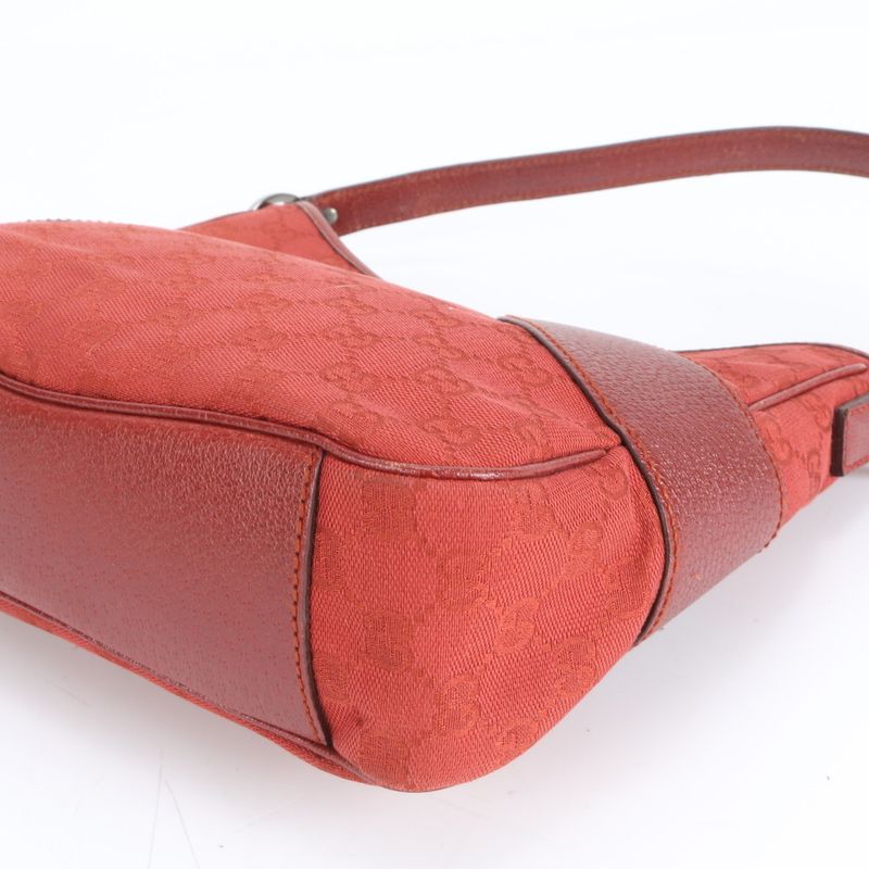 Gucci GG Canvas Leather Shoulder Bag Shoulder One Shoulder 113012 Silver