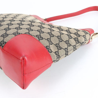 Gucci GG Canvas Leather Shoulder Bag Shoulder One Shoulder Gold Hardware