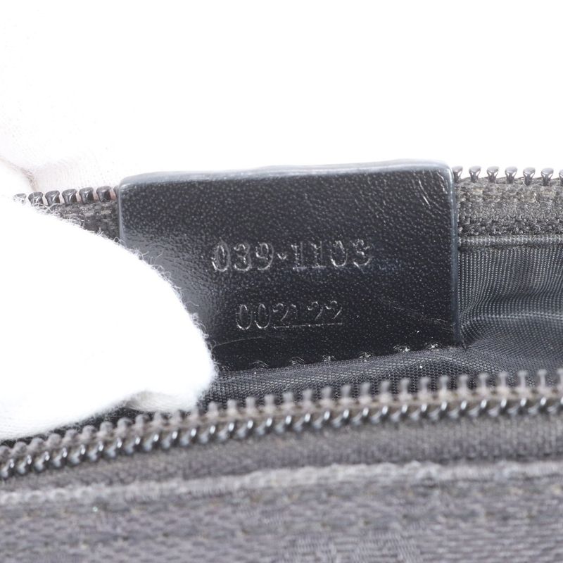 Gucci GG Canvas Leather Shoulder Bag Shoulder Accessory Pouch Black 039-1103