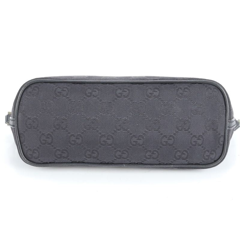 Gucci GG Canvas Leather Shoulder Bag Shoulder Accessory Pouch Black 039-1103