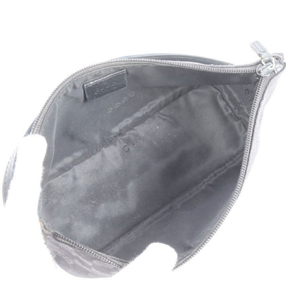 Gucci GG Canvas Leather Shoulder Bag Shoulder Accessory Pouch Black 039-1103