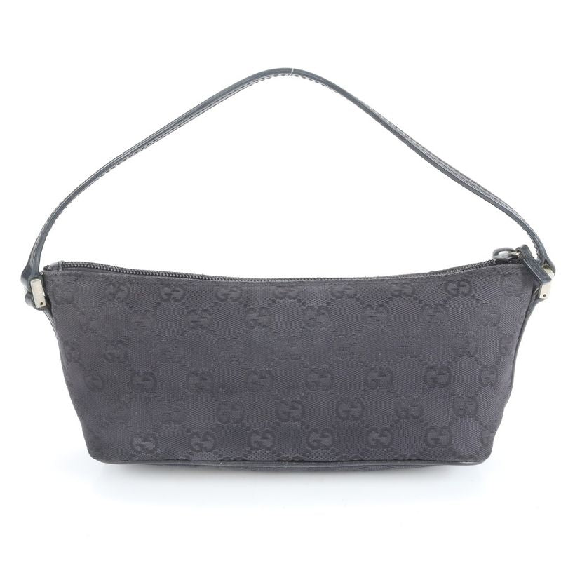 Gucci GG Canvas Leather Shoulder Bag Shoulder Accessory Pouch Black 039-1103