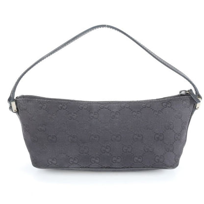Gucci GG Canvas Leather Shoulder Bag Shoulder Accessory Pouch Black 039-1103