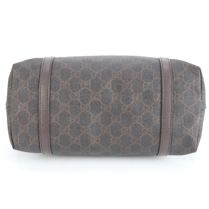 Gucci Nice GG Supreme Leather Tote Bag Shoulder Hand Brown 336776 Women's ECE