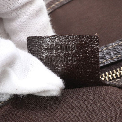 Gucci GG Canvas 153009 Leather Tote Bag Shoulder Brown A4 Ladies EUE Cx31-6