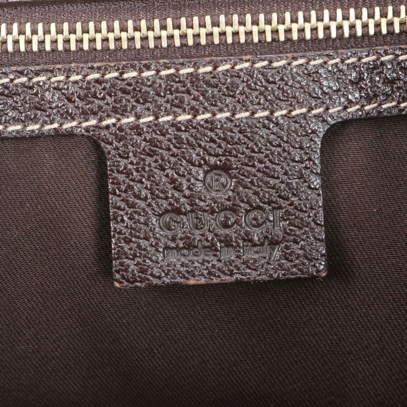 Gucci GG Canvas 153009 Leather Tote Bag Shoulder Brown A4 Ladies EUE Cx31-6