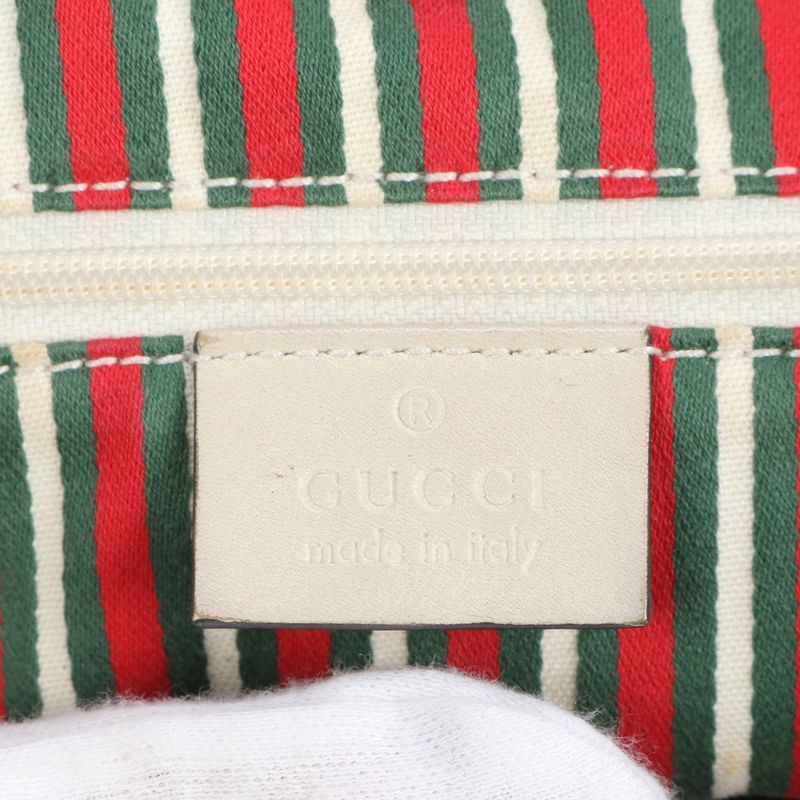 Gucci GG Canvas New Brit 169946 Leather Tote Bag Shoulder Gold Hardware A4