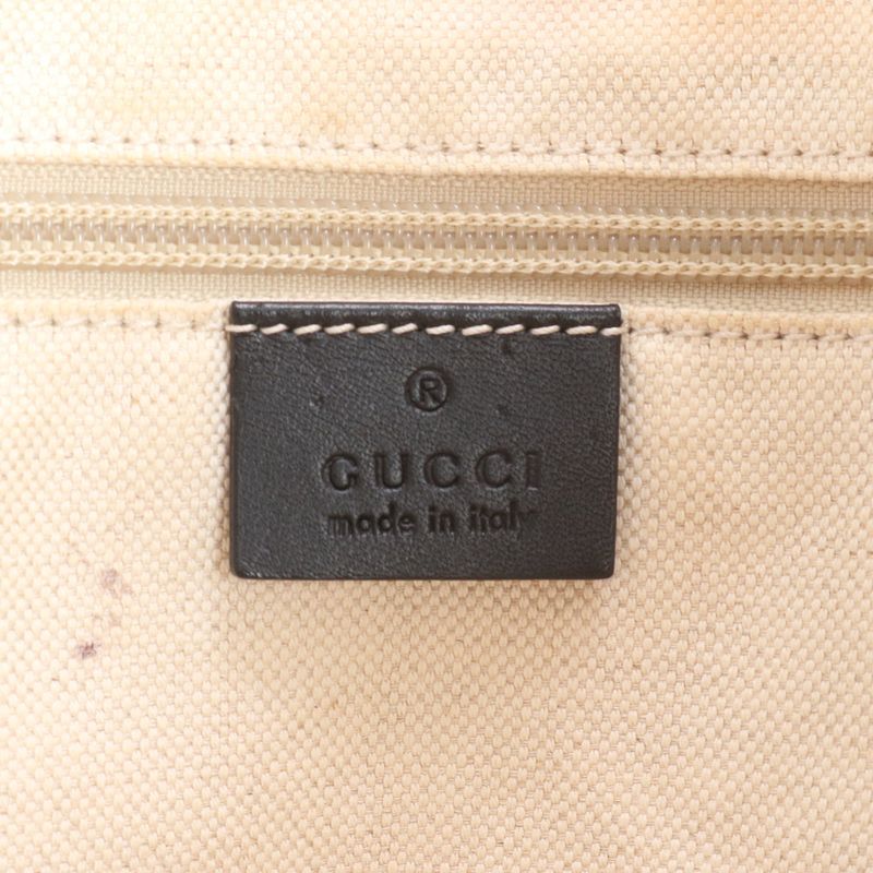 Gucci With Control Card Leopard Leather Tote Bag Shoulder Hand 282439 A4 Ladies