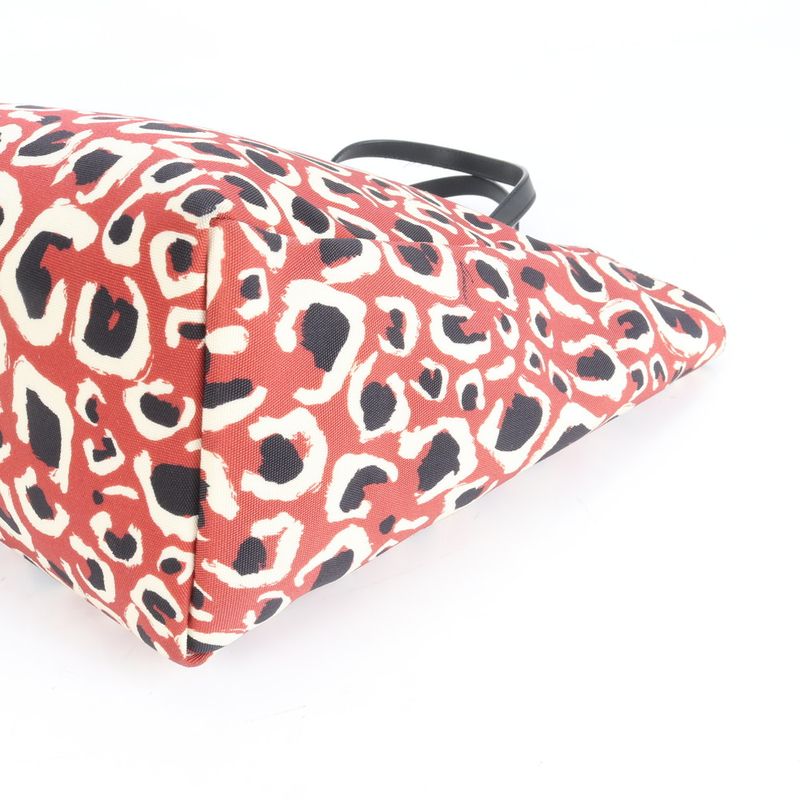 Gucci With Control Card Leopard Leather Tote Bag Shoulder Hand 282439 A4 Ladies