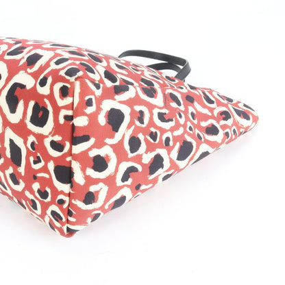 Gucci With Control Card Leopard Leather Tote Bag Shoulder Hand 282439 A4 Ladies