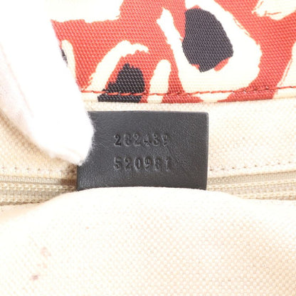 Gucci With Control Card Leopard Leather Tote Bag Shoulder Hand 282439 A4 Ladies