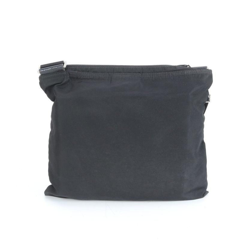 Prada Tessuto Nylon Triangle Logo Leather Shoulder Bag Crossbody Messenger Men