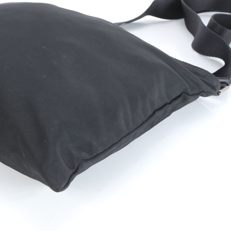 Prada Tessuto Nylon Triangle Logo Leather Shoulder Bag Crossbody Messenger Men