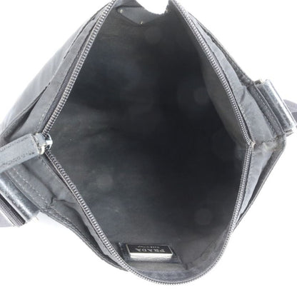 Prada Tessuto Nylon Triangle Logo Leather Shoulder Bag Crossbody Messenger Men