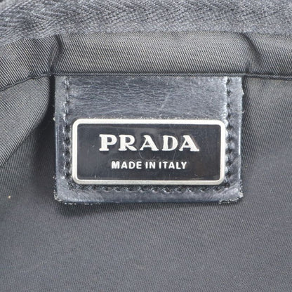 Prada Tessuto Nylon Triangle Logo Leather Shoulder Bag Crossbody Messenger Men