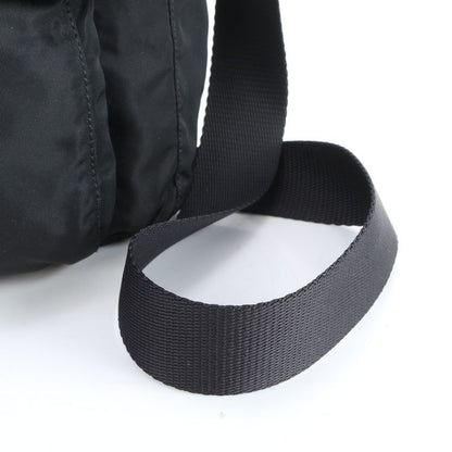 Prada Tessuto Nylon Triangle Logo Leather Shoulder Bag Crossbody Messenger