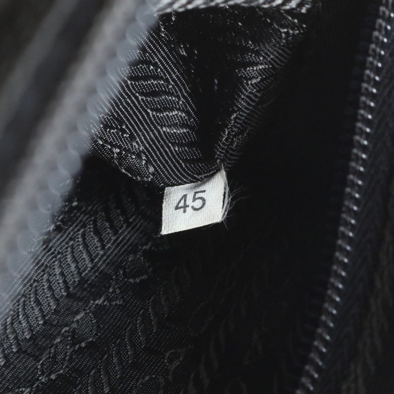 Prada Tessuto Nylon Triangle Logo Leather Shoulder Bag Crossbody Messenger