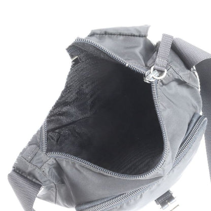 Prada Tessuto Nylon Triangle Logo Leather Shoulder Bag Crossbody Messenger