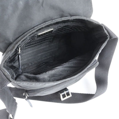 Prada Tessuto Nylon Triangle Logo Leather Shoulder Bag Crossbody Messenger Men