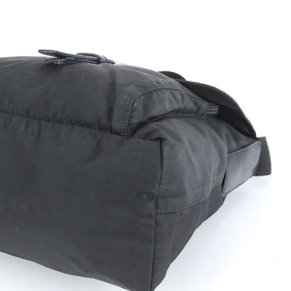 Prada Tessuto Nylon Triangle Logo Leather Shoulder Bag Crossbody Messenger Men