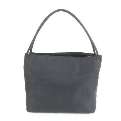 Prada Tessuto Nylon Triangle Logo Tote Bag Shoulder Black Women ECE Cx24-4