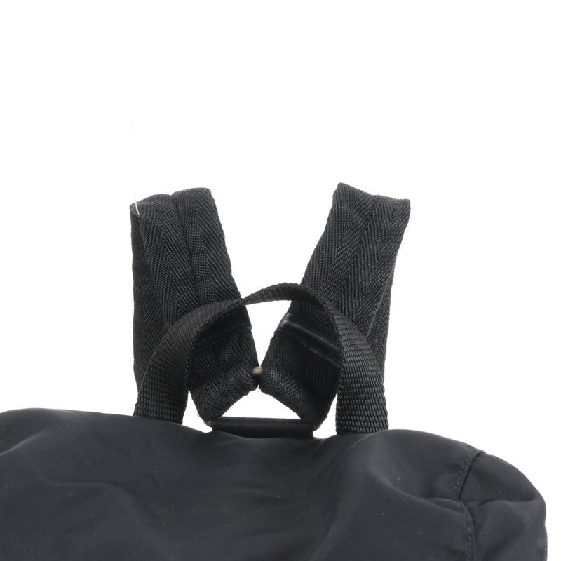 Prada Tessuto Nylon Triangle Logo Leather Backpack Sac Backpack Women ERE Cx28-3