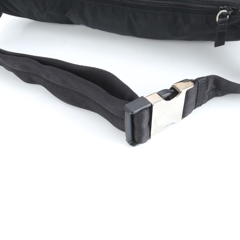 Prada Tessuto Nylon Triangle Logo 2WAY Body Bag Crossbody Body Waist Pouch