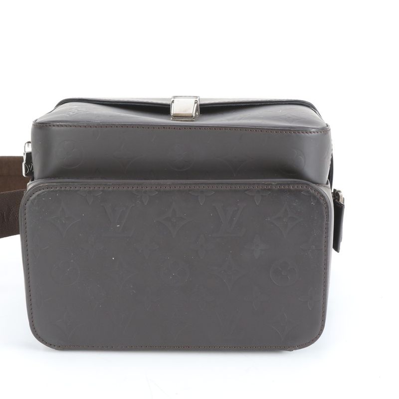 Louis Vuitton Monogram Glacé Charlie Camera Bag M46510 Leather 2WAY Crossbody