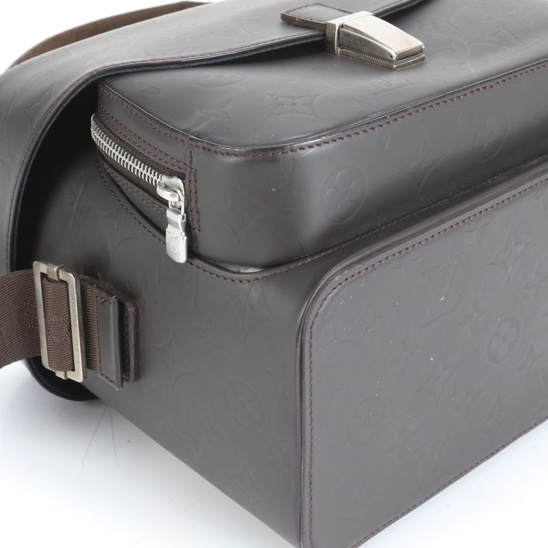 Louis Vuitton Monogram Glacé Charlie Camera Bag M46510 Leather 2WAY Crossbody