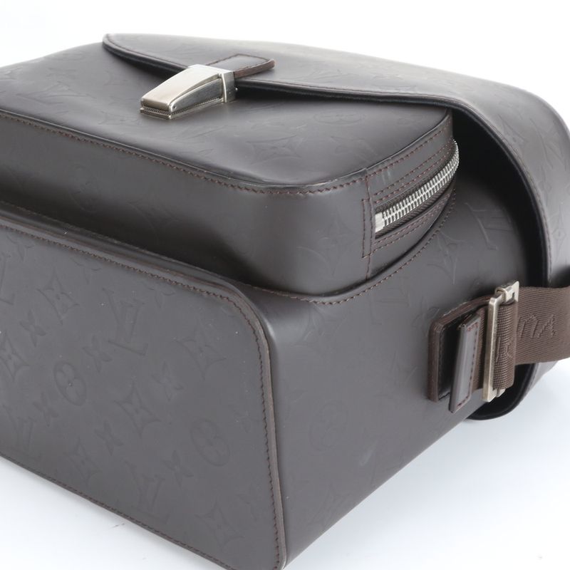 Louis Vuitton Monogram Glacé Charlie Camera Bag M46510 Leather 2WAY Crossbody