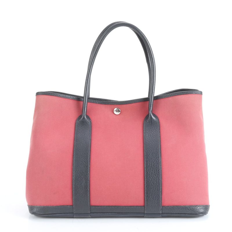Hermes Garden Party PM □Q Mark Leather Tote Bag Shoulder Business Commute