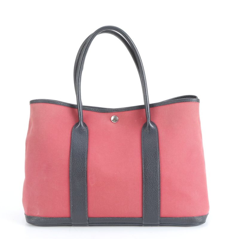 Hermes Garden Party PM □Q Mark Leather Tote Bag Shoulder Business Commute