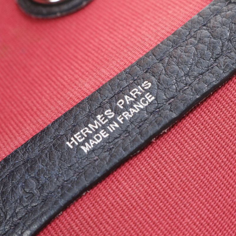 Hermes Garden Party PM □Q Mark Leather Tote Bag Shoulder Business Commute