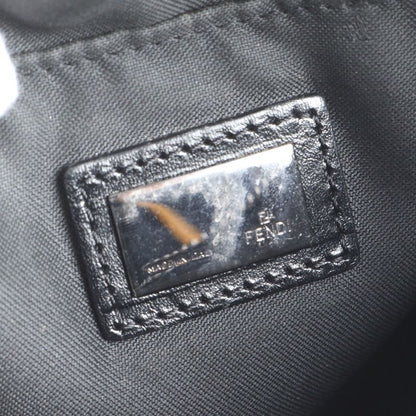 Fendi Zucchino 8bt047 Leather Shoulder Bag Crossbody Black Women ERE Cx28-10