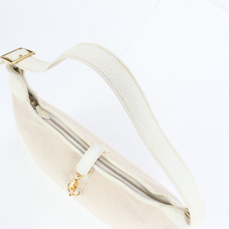Hermes Trim 35 □I Mark Leather Toile Ash Shoulder Bag Shoulder One Shoulder